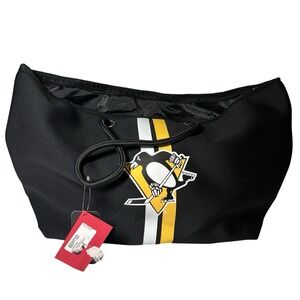 Pittsburgh Penguins FOCO Tote Bag Black Gold White NHL Hockey Fan Gear‎